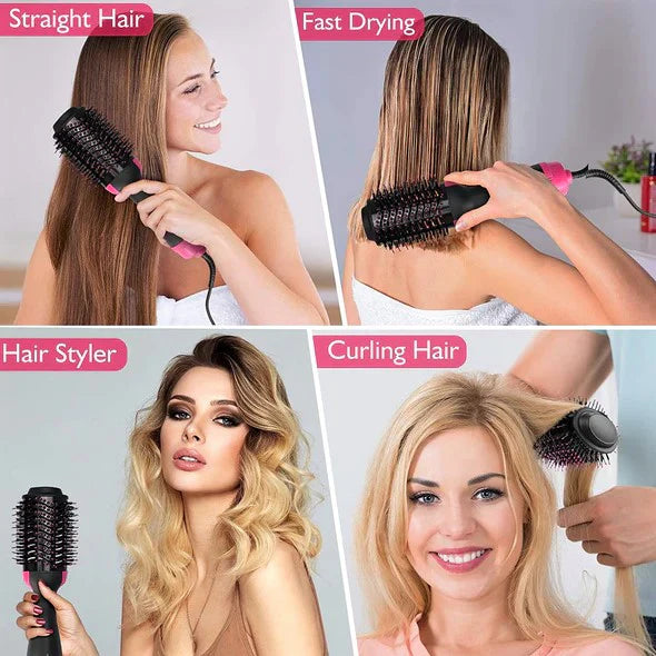 3 in 1 Hot Air Brush Hair Dryer & Styler
