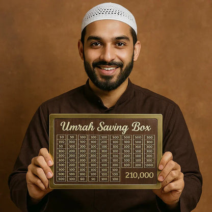 Umrah Saving Box - Save 210,000 for Umrah